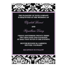 Traditional Damask Invitation