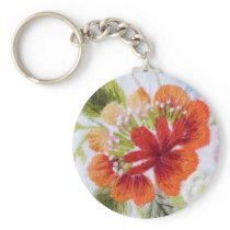 Traditional Flowers Key Chains