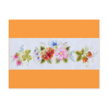 Traditional Flowers Postcards