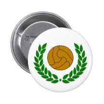 Traditional football/soccer badge pinback button