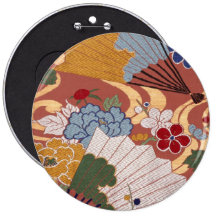 Traditional Japanese fabric design Pin