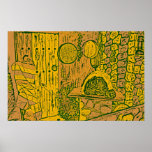 Traditional kitchen print