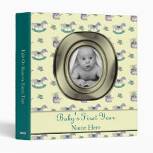 Traditional Toys/Pastel (Baby Shower) Vinyl Binder