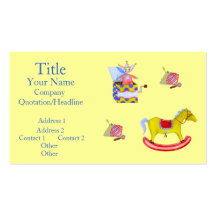 Traditional Toys/Primary Colours Business Cards