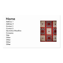 Traditional  tribal weaving textile Business cards