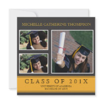 Traditional University Graduation Announcement