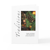 Traditions Pine Cone Holiday cards