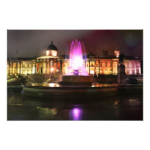 Trafalgar Square Fountain Art Photo