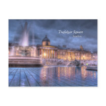 Trafalgar Square in London Postcard