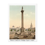 Trafalgar Square & Nelson's Column London England Post Card