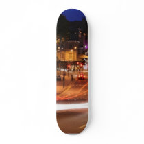 Traffic At Night In Harrogate Town Centre Skate Board