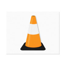 Traffic Cone Canvas Print