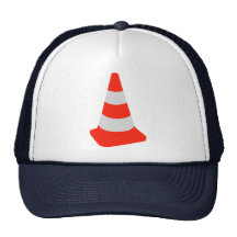 Traffic cone mesh hats