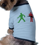 traffic light war doggie shirt