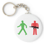 traffic light war keychains