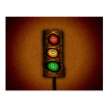 Traffic Lights Postcard