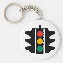 Traffic Lights Street Sign Keychains