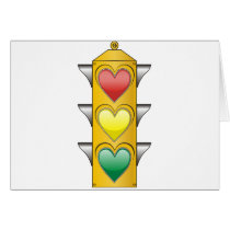 Traffic Love Light Card