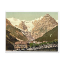 Trafoi, Hotels Bellevue (i.e., Sch&ouml;nen Aussic Postcard