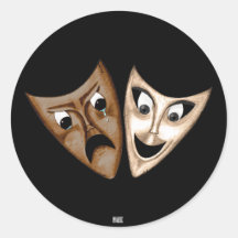 Tragedy & Comedy Stickers