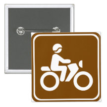 Trail Biking Highway Sign Pins