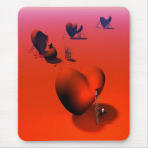 Trail of Brocken Hearts Mousepad