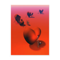 Trail of Brocken Hearts Postcard
