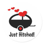 Trailer Just Hitched stickers