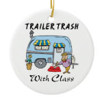 trailer park trash with class christmas ornament