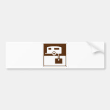 Trailer Street Sign Bumper Sticker