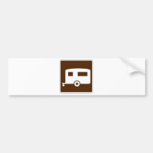 Trailer Street Sign Bumper Stickers
