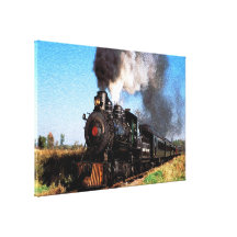 Train 2 Wrapped Canvas Stretched Canvas Print