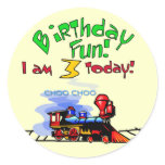 Train 3rd Birthday Tshirts and Gifts stickers