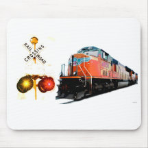 Train And Railroad Signal Mouse Pads