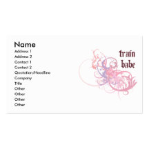 Train Babe Business Card Templates