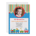 Train Birthday Party Invitation