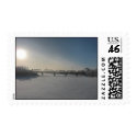 Train Bridge at Sunrise Postage postage