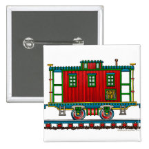 Train Caboose Car Railroad Pins