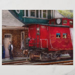 Train - Caboose - End of the line Flyer Design
