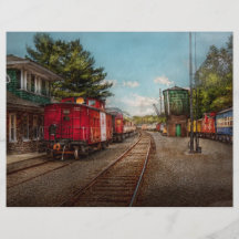 Train - Caboose - Tickets Please Personalized Flyer