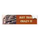 TRAIN CRAZY Bumper Sticker