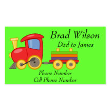 Train Dads Calling Card Business Card Templates