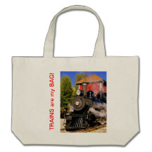 Train de matin sacs de toile