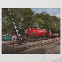 Train - Diesel - Look out for the Locomotive Custom Flyer