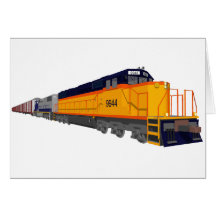 Train Engine: Classic Colour Scheme: Greeting Card