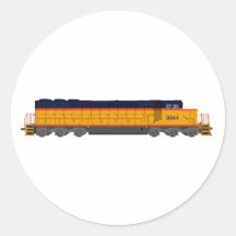 Train Engine: Classic Colour Scheme: Round Stickers