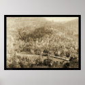 Train Engine near Black Hills SD WY 1890 posters