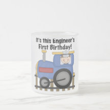 Train Engineer 1st Birthday Tshirts and gifts Coffee Mugs