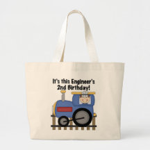 Train Engineer 2nd Birthday Tshirts and Gifts Bag