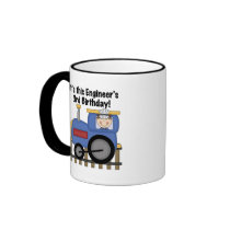 Train Engineer 3rd Birthday Tshirts and Gifts Coffee Mugs